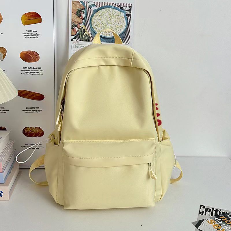 School Bag Girl Junior High School Girl New Simple and Versatile Japanese Travel Backpack Design Sense Backpack