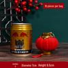 Small Red Flocked Ball Lantern Decoration for New Year Balcony and Outdoor Festival