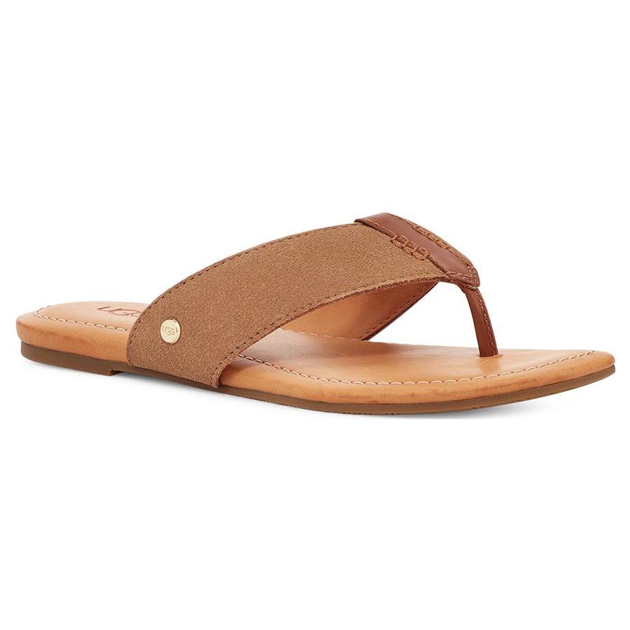 New UGG Carey Suede Flip Flops 1139051-CHE