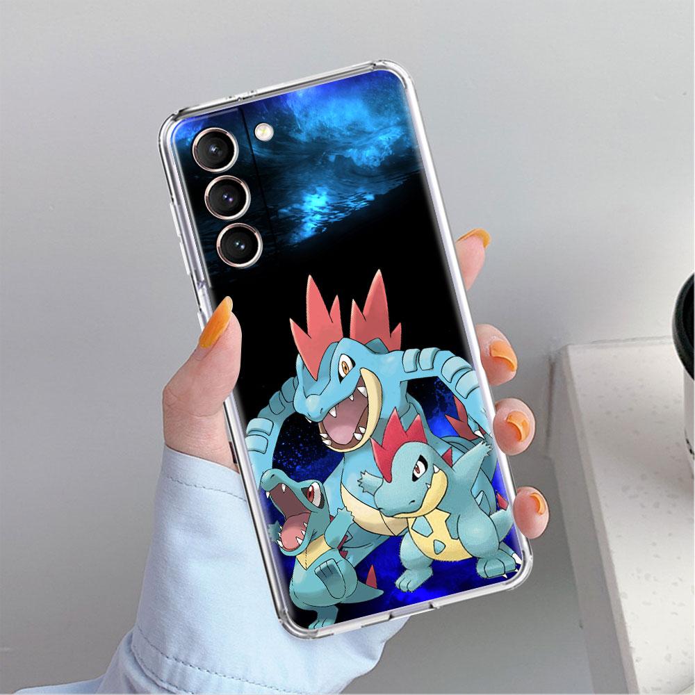 Clear Case For Samsung Galaxy S22 S20 FE S21 S10 S9 Plus Note 20 Ultra 10 Lite Transparent Phone Shell Pokemon Cute Pikachu