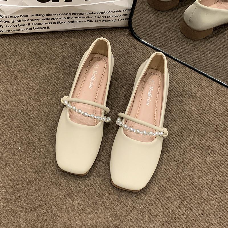 Late evening breeze gentle shoes flat single shoes women's 2025 new summer Mary Jane shoes with skirts soft-soled maternity shoes