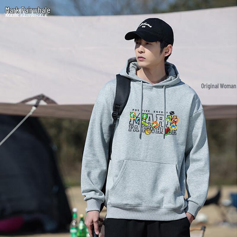 MARK FAIRWHALE Cotton Fleece Hooded Sweatshirt