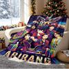 BTS Pattern Blanket for Home Decoration, Bed, Sofa, Car Travel, Camping, Suitable for All Seasons, Birthday Christmas Gift
