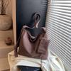 Suede Shoulder Tote Bag Women'S Light Luxury High-End Casual Messenger Handbag