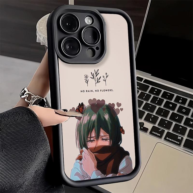 Phone Case for iPhone 17 Air 16E 15 16 Pro Max A-Attack On T-Titan Mikasa Cover 14 Plus 13 12 Mini Soft Shell Silicone Fundas
