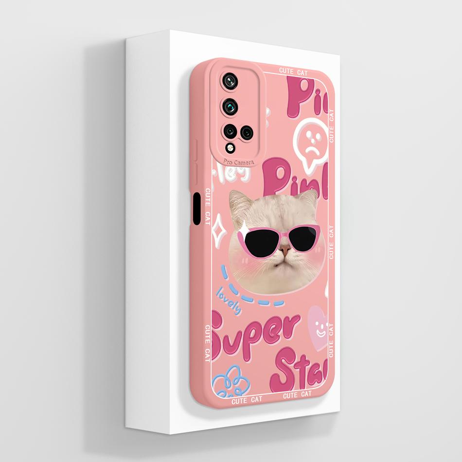 For Huawei Nova 5T Phone Cover Creative Design Full Protection Case For Huawei Nova5T Soft Liquid Silicone Shockproof Shell Capa