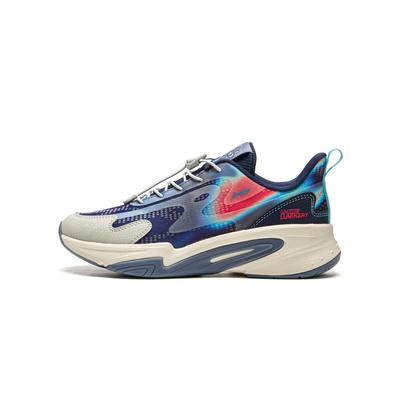 Li Ning Kids Fashion Versatile Low-Top Casual Shoes Kids Sneaker Deep-Blue YKCU110-3