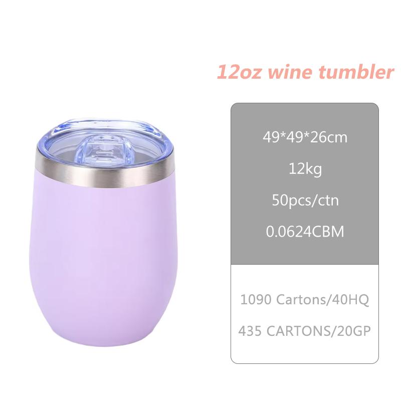 Tazza Termica in Acciaio Inossidabile 18/8 da 12 oz con Logo Personalizzato, Tazza Nera per Caffè Freddo, Parete Doppia Isolante Sottovuoto, Bicchiere da Vino, Bottiglie Tazza con Coperchio a Uovo