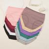 FINETOO 4PCS/SET Cotton Striped Women's Underwear Sexy High Waist Panties Solid Soft Briefs Female Breathable Stretch Lingerie