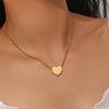 MamacitaSlay Latest Design 11:11 Heart Pendant Necklaces 18K Gold-Plated Stainless Steel Waterproof Jewelry for Women