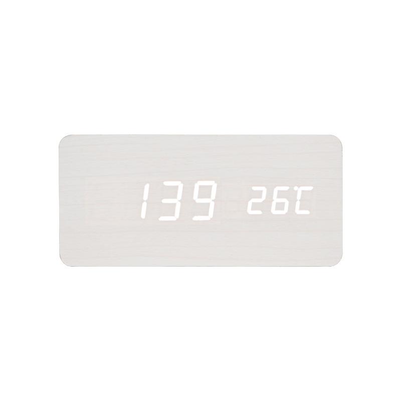 Rechargeable Wooden Clock Electronic Digital Clock Electronic Clock Gift Alarm Clock Wooden Clock Sleep Clock