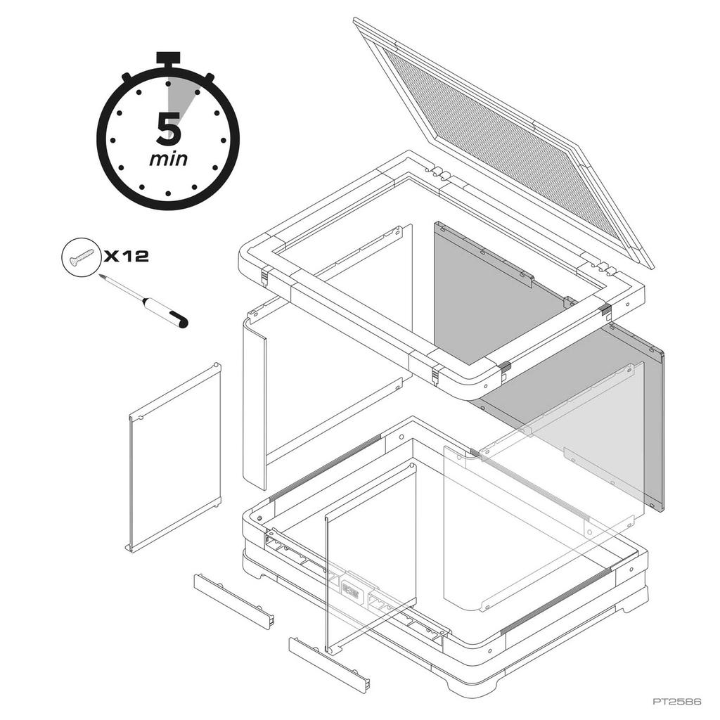Exo Terra Vista 60 - Terrario Panorámico 60x45x45cm