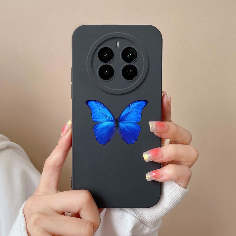 Love Heart Case For Realme 12 Pro Plus 12 Lite Back Cover For Realme12 4G Funda Liquid Silicone Camera Protection Phone Housing