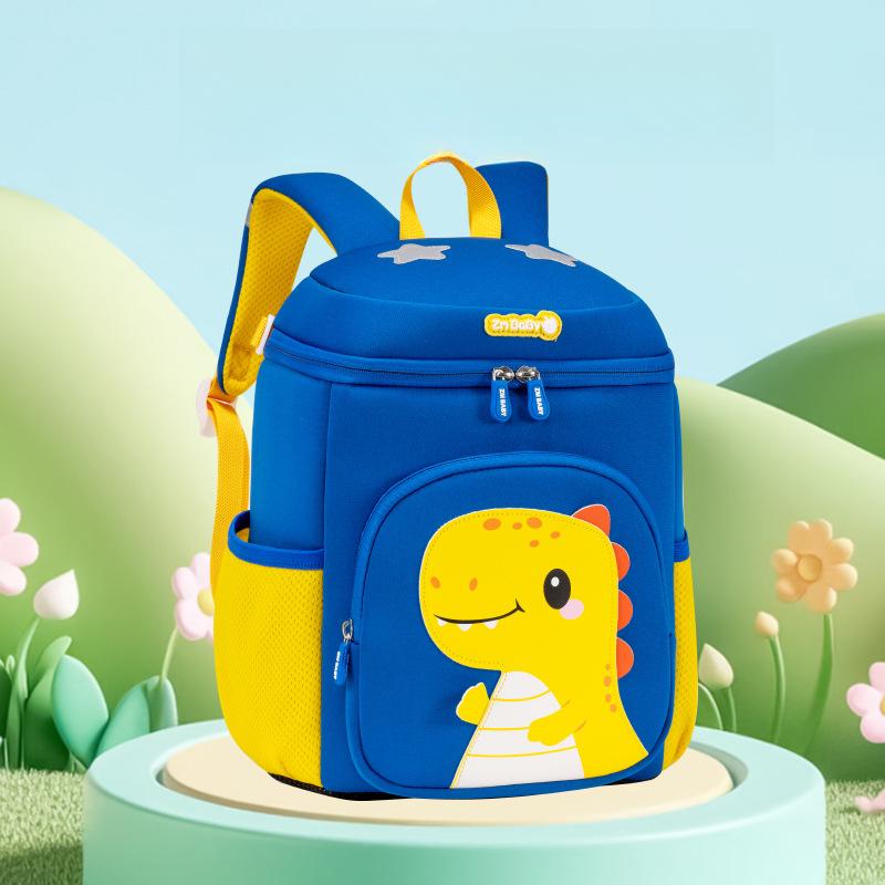 

New Kindergarten Cartoon Backpack Boys and Girls Cute Fun Children s Double Shoulder Bag Baby Backpack Small(30cm*24cm*12cm) синий