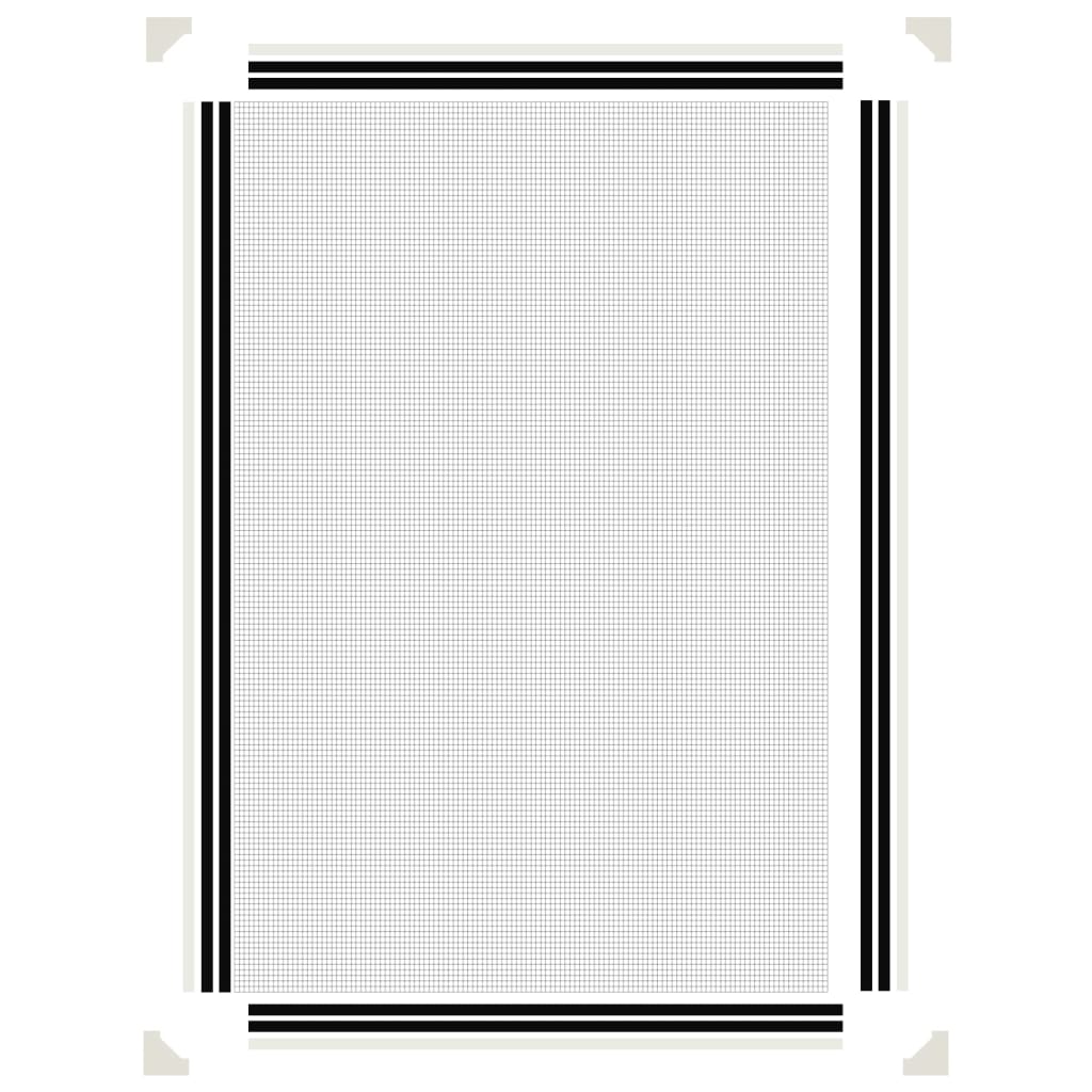 Magnetic Insect Screen for Windows White 80 X 120 Cm