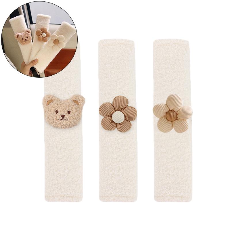 1Pc Car Styling Seat Belt Cover Shoulder Strap Harness Cushion Cartoon Bear Car Seatbelt Shoulder Pad Protector