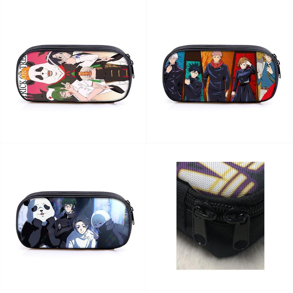 Jujutsu Kaisen Pencil Box With Large Capacity For Students And Makeup Essentials
