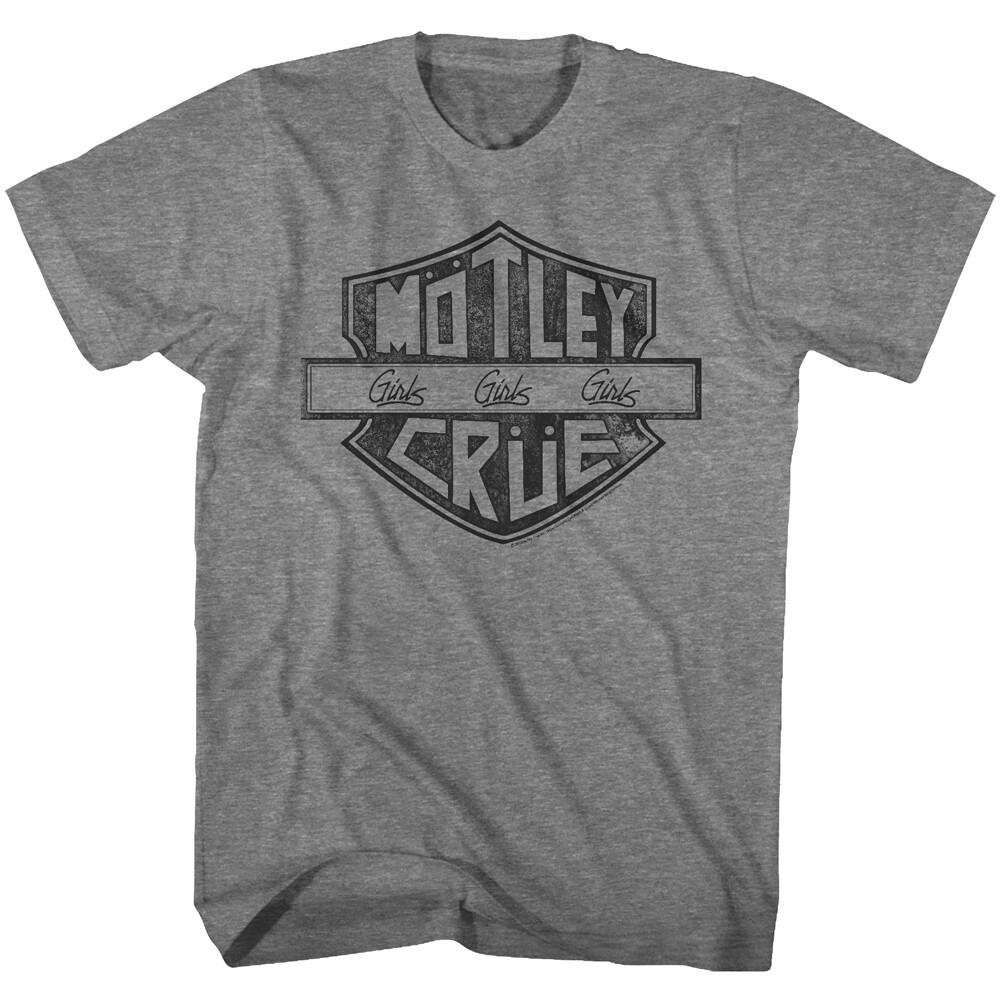 Motley Crue Girls Girls Girls Badge Men T Shirt Metal Music Merch S