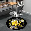 1pc Pikachu Skateboarding Office Round Area Rug, Under Office Chairs Bedroom Living Room Home Decor  A1022263