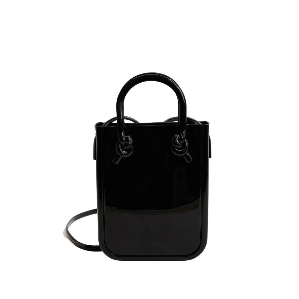 

Leisure PVC Shoulder Bag Simple Mini Messenger Bag Crossbody Bag Summer Beach Bag Girls Gift чёрный