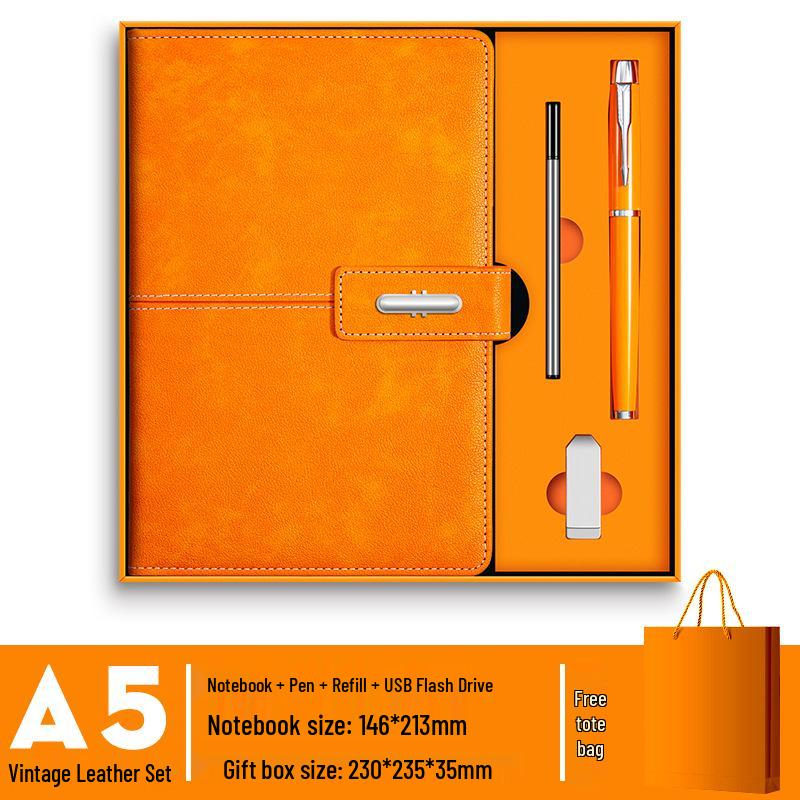 Elegant Business Notebook Gift Set - Office, Meeting, Study, Corporate Souvenir