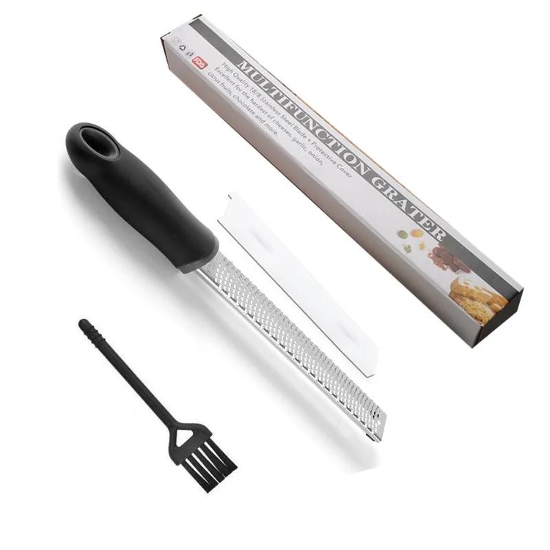 Stainless Steel Cheese Grater Multi Functional Handheld Labor-saving Food Grinder Rust Proof Chocolate Lemon Peel Handle Grinder