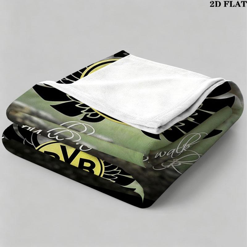 1PC Borussia Custom Name Patterned Flannel Blanket Suitable For All Seasons for Home Decor Warmth and Comfort Gifts Holiday Present