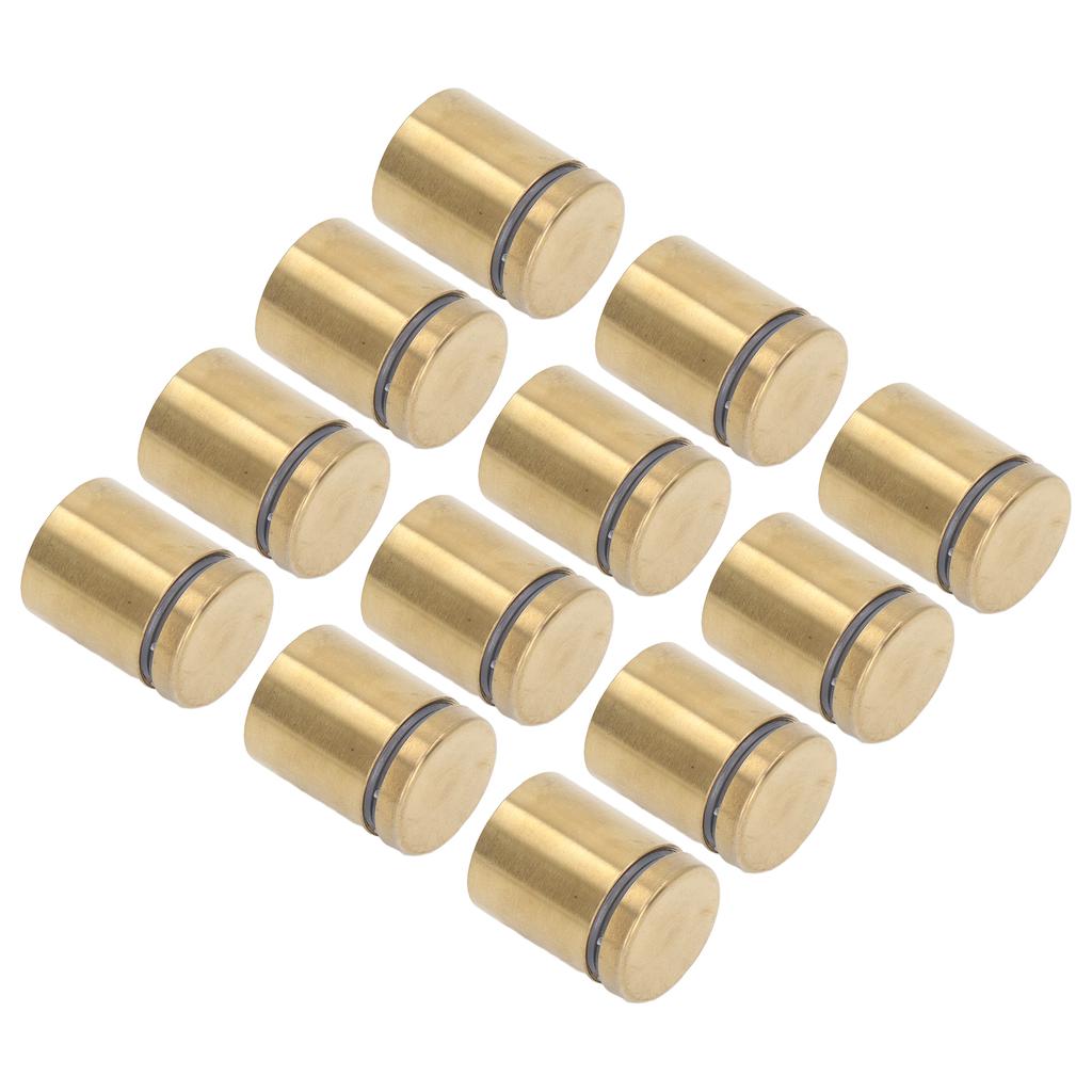 12Pcs Standoff Screws Stainless Steel Wall Mount Advertising Holder Nail Fixing Pin 25x30mm