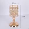 Holder Crystal Embellishment Candlestick Stand for Tabletop Home Ornament