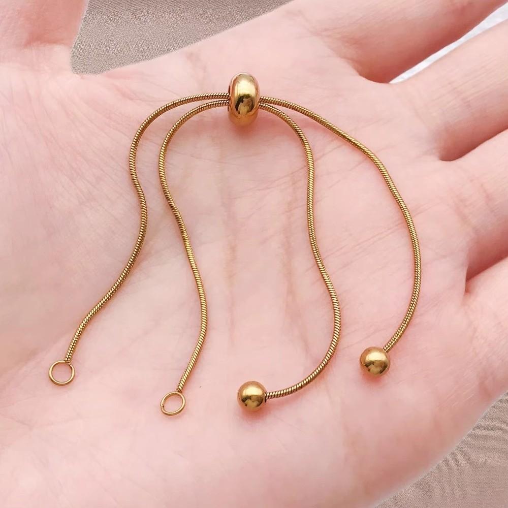 5Pcs Stainless Steel Necklace Extender Gold Hand Bracelet Extensions  Jewelry Making