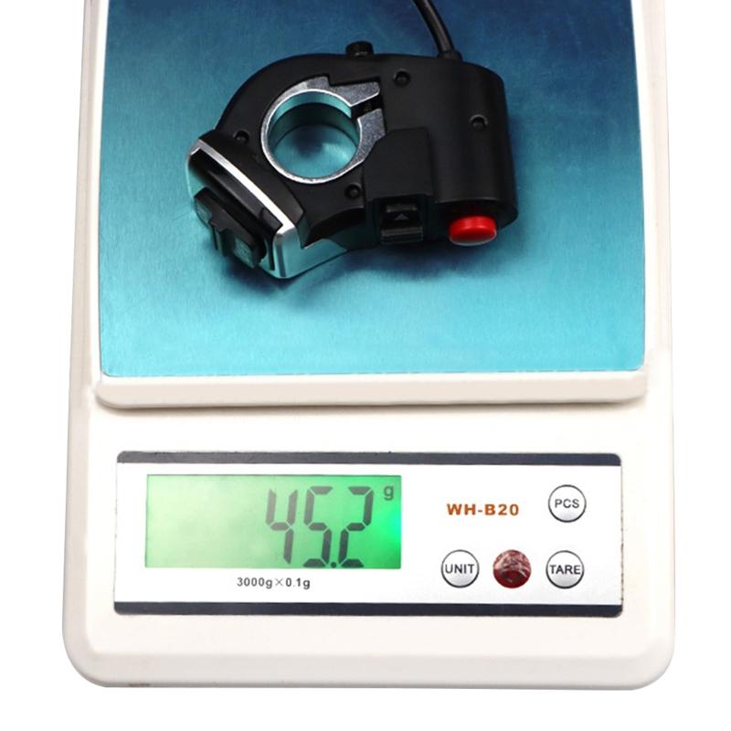 Lätt styrets kontroller Elektrisk skoterbrytare E-skoter Blinkers På/Av-knapp Lämplig för Kugoo M4 Skateboard