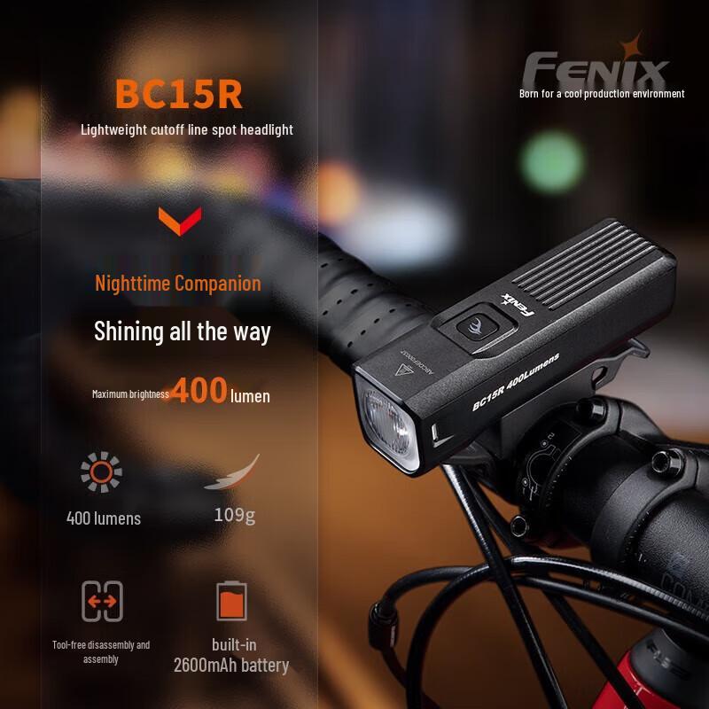 Fenix BC15R Rechargeable Waterproof Bicycle Front Light (10-Pack)