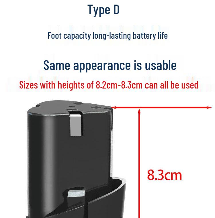 Universal Cordless Pistol Drill with 12V-18V Lithium Battery for Drill or Electric Screwdriver