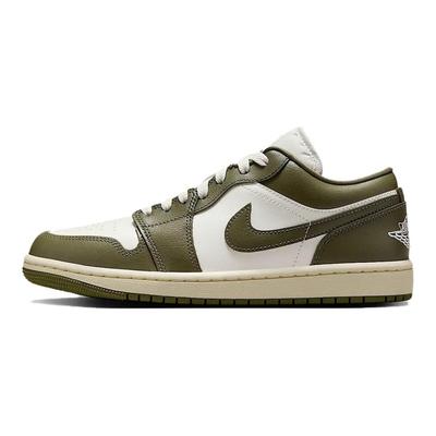Air 1 Low Medium Olive Damskie Sneakersy Zielone Żagiel Kokosowe Mleko DC0774-122