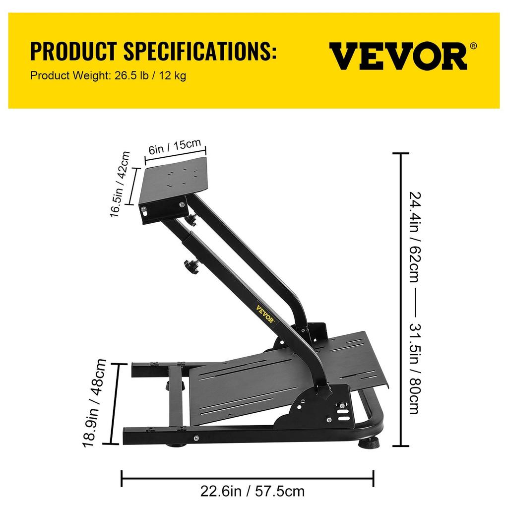 Vevor Steering Wheel Stand For Thrustmaster T150 Rs Racing Wheel For Ps4