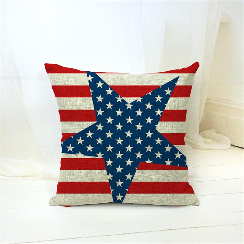 Vintage Style Decorative Throw Pillows Case For Sofa Home Decor Union Jack Flag Polyester Cushion Cover For Sofa Home Decor