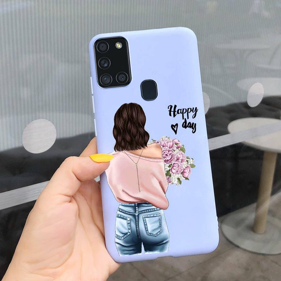 Sunflowers Daisy Shap-on Case For Samsung A21s Case Samsung Galaxy A21S A 21S A21 S A217F Cover Dustproof Silicone Bumper Coque