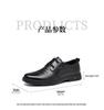 Red Dragonfly Men's Genuine Leather Business Casual Shoes - Autumn Style, Comfortable Cowhide Commuter Shoes for Middle-Aged Dads.