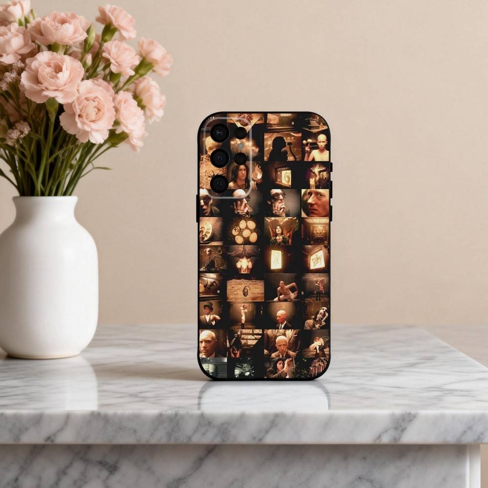 N-Nine I-Inch T-The D-Downward S-Spiral Phone Case For Samsung S25,24,23,22,30,21,10,9,Ultra,Plus,Lite,FE,4,5 G Soft Black Case