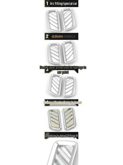 Roewe RX5 Air Vent Decorative Frame—Electroplated Silver Dashboard Trim Patch