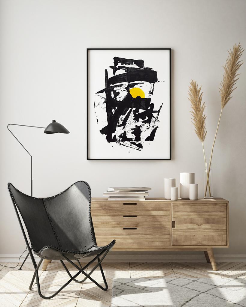Poster Black Abstraction