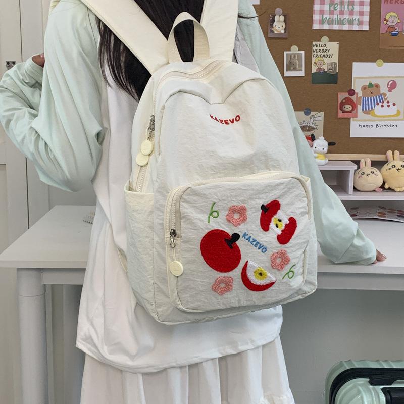 New High-value Fresh and Sweet Fruit Bump Backpack Junior High School Students Lightweight Large-capacity Backpack