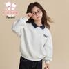 Fulo Mi Girls' Casual Lapel Sweatshirt