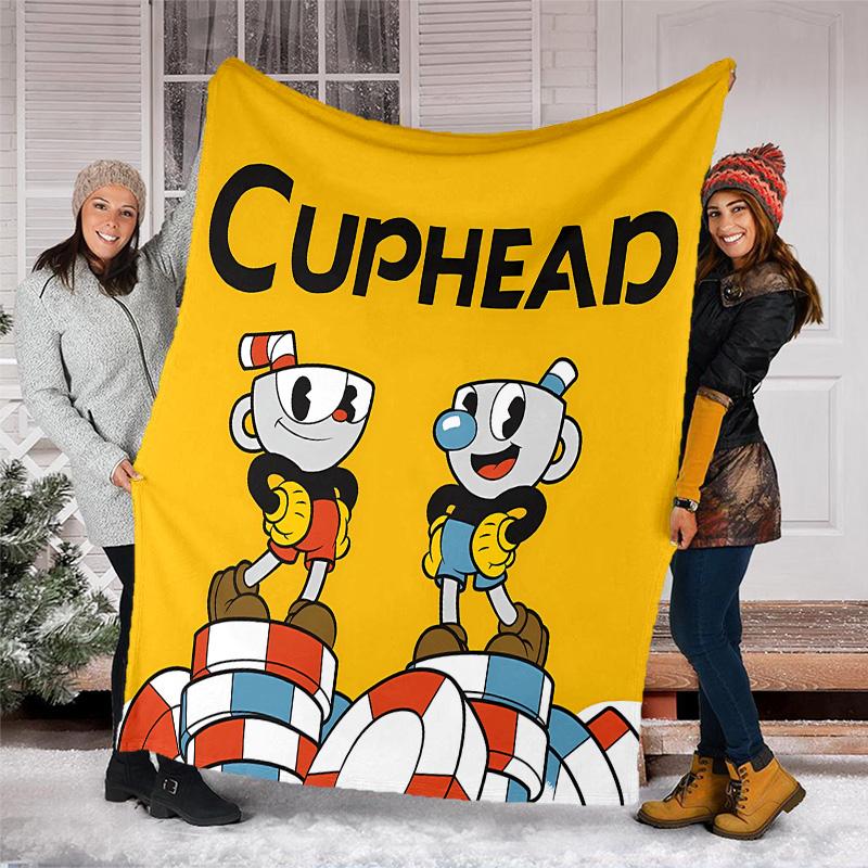 Cuphead Printed Throw Blanket—lightweight,soft,warm;versatile Blanket for All Seasons—perfect As &air-conditioning Throw,nap Blanket