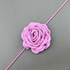 Elegant Floral Choker Necklace Stylish Gothic Fabric Flower Rope Necklace Fabric Material Floral Neckpiece for Women