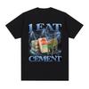 Ich esse CeUnisext Lustiges Katzen-Meme Grafik-T-Shirt Unisex für Damen Harajuku Vintage Kurzarm-T-Shirts Lässiges Reines Baumwolle Sommer-T-Shirt