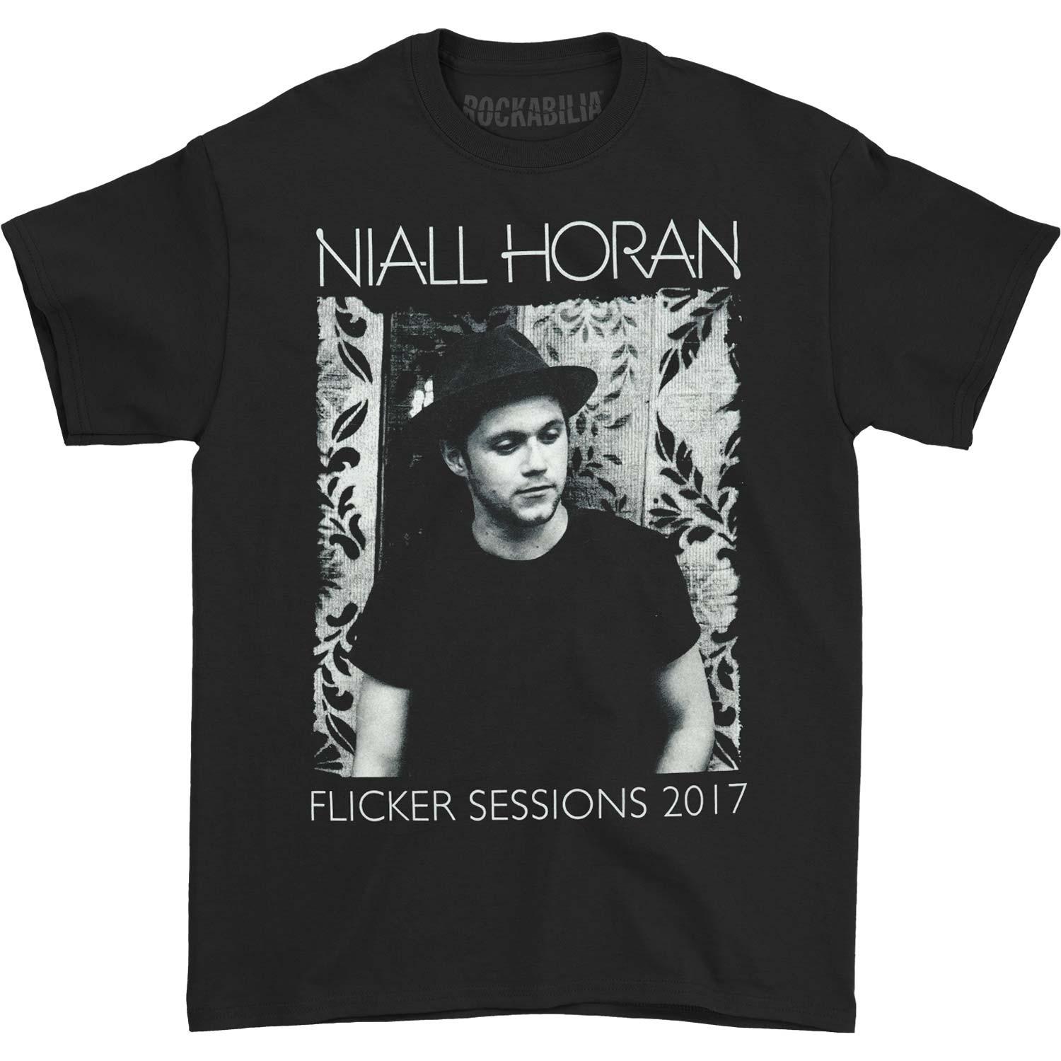 Men s Niall Horan Flicker Sessions 2017 T-shirt Medium Black 4XL