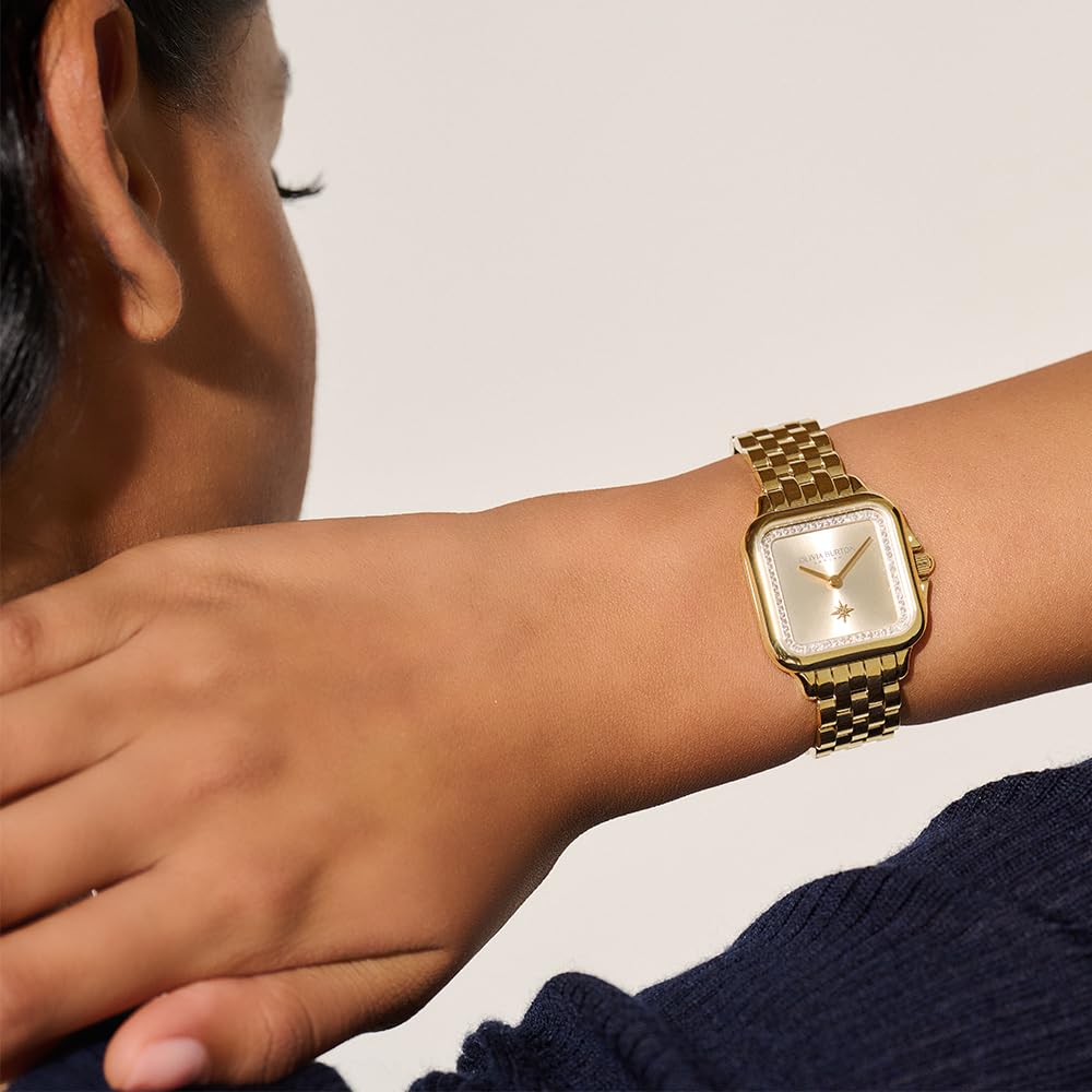 Authorized Dealer Olivia Burton Classic 28mm Grosvenor Light Gold Watch 24000084 [OLIVIA BURTON] Women's