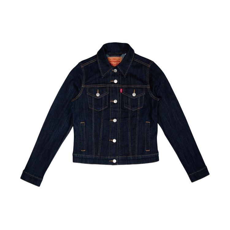 

Повседневная джинсовая куртка Levis с нагрудным карманом Женские куртки Темно-синий 29945-0013 S