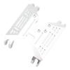 RC Transmission Center Skid Plate Aluminum Alloy Gearbox Bottom Mount Base for Axial Capra 1.9 UTB AXI03004 RC CarSilver
